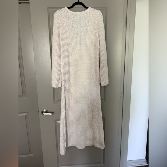 Cream Knit Maxi Sweater Dress - Picture 1 of 5